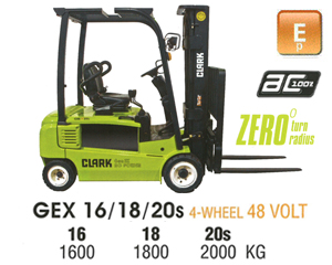 Clark GEX 16 Electric Forklift