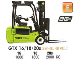 Clark GTX 16 Electric Forklift