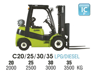 Clark C20 IC Pneumatic Forklift