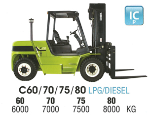 Clark C60 IC Pneumatic Forklift